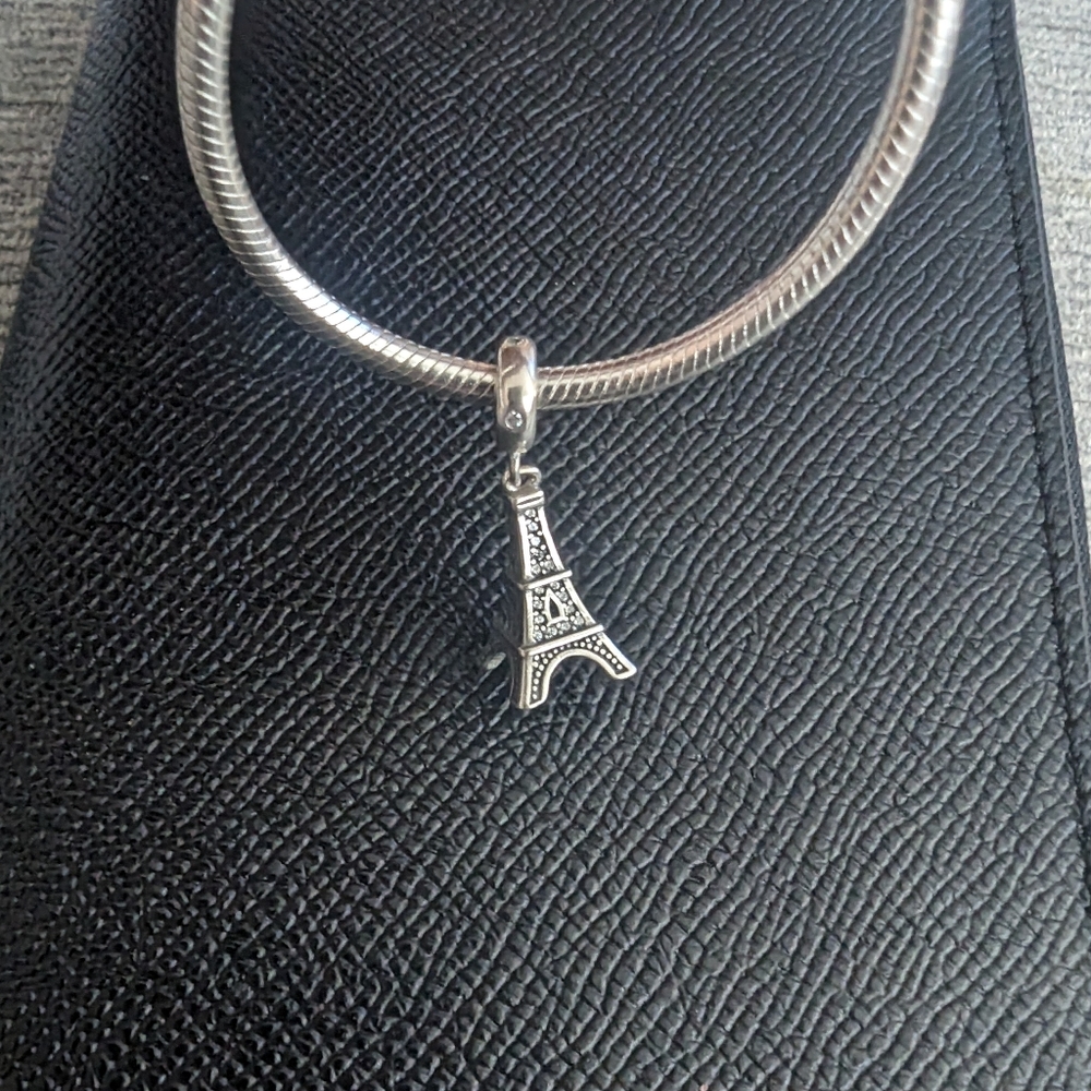 Pandora compatible charm torre Eiffel  charm for bracelet silver s925 - Picture 4 of 4